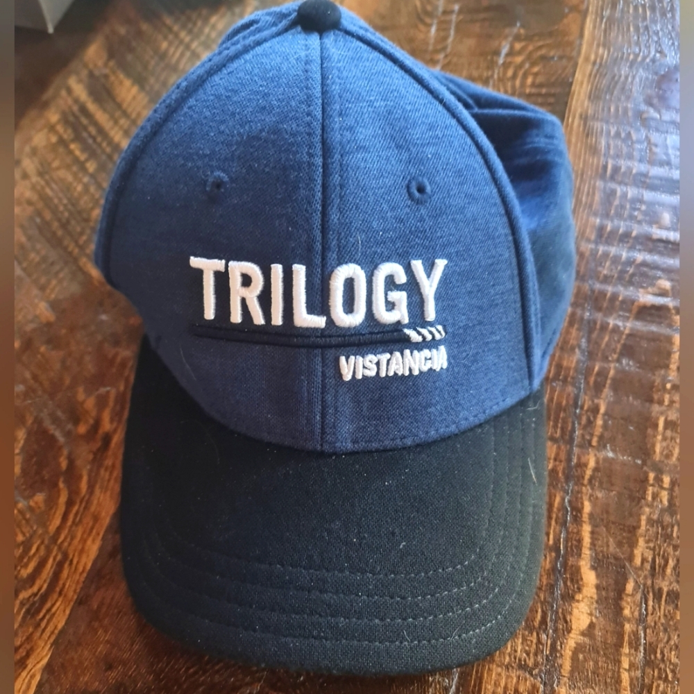 PUKKA Trilogy Vistanca Cap Adjustable Band Dark Blue w Black Bill OS EUC